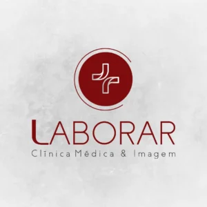 Logo da Laborar Clínica Médica e Imagem de Contagem